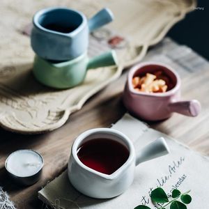 Bols européen petit lait bol en céramique pour enfants pour boire Ustensile tasse de café avec poignée de la confiture de thé l'après-midi