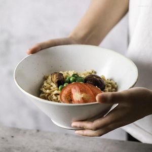 Bols Style Européen Ramen Bol Céramique Soupe Nordique Rétro Grand Ménage Nouilles Japonais Manger