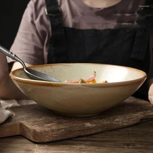 Bols fantaisie de soupe en céramique bol créatives de personnalité japonaise ramen célèbre grande salade de ménage de ménage