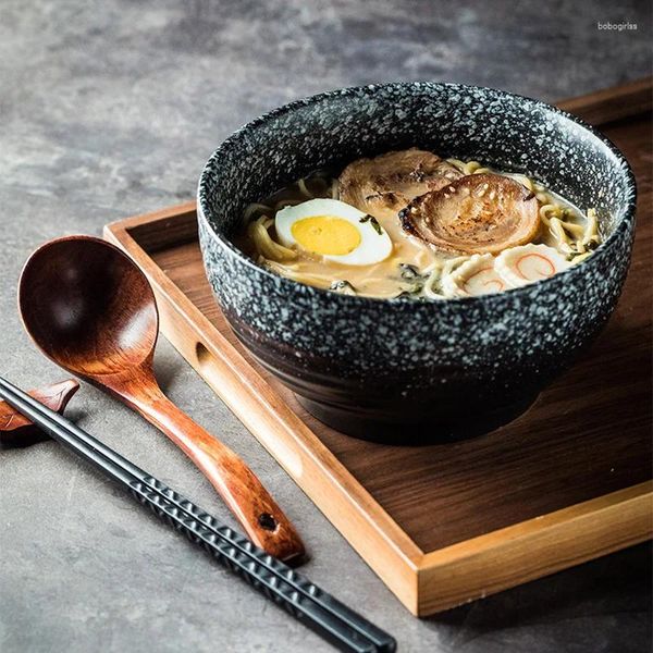 Bols fantaisie bol en céramique japonais ramen nouilles instantanées bœuf boulet