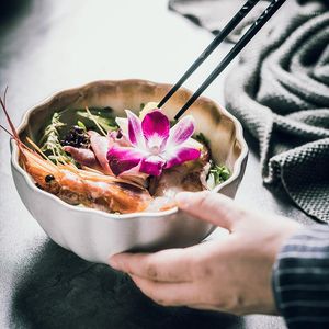 Bols fantaisie japonais chrysanthème bol ménage 2023 céramique Ramen riz salade grande soupe grand unique haute valeur