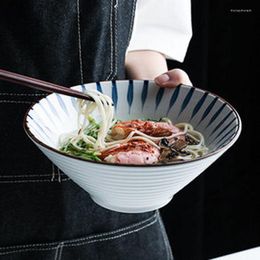 Kommen FANCITY Japanse Stijl Keramische Grote Soep Noedelkom Huishoudelijke Rundvlees Ramen Noedels Retro Fruitsalade