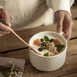 Kommen mode ontbijt Europese stijl cup grote capaciteit keramische mug home melkgraan boetiek keukenbenodigdheden