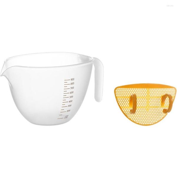 Cuencos Filtro Taza medidora Huevo Mezclador Tazón Cocina Espuma líquida Báscula para hornear