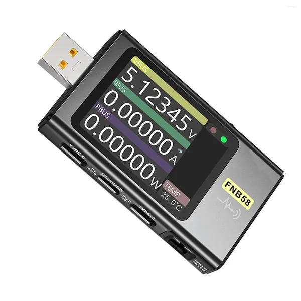 Bols FNB58 Tester USB Voltmètre Voltmètre Type-C Fast Charge Protocole Power Pd Trigger Detection Max 7A