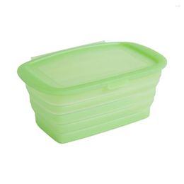 Cuencos Cajas frescas Microware Hogar Contenedor de silicona Suministros de almacenamiento Cubierta Conectada Plegable Retráctil Cocina Bentos portátiles