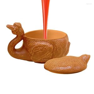 Bols Tasse en céramique de poussin drôle 220 ml tasse de poulet au four au sel étrange tasse 3D tasses d'eau sûres et inoffensives pour le thé café lait autre