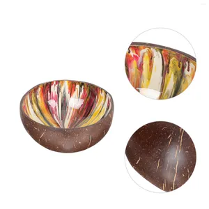 Bols Home Decor Shabby Plate Décoration Bonbons Bol de service Plateau à bijoux Stockage rustique Fibre de coco peinte