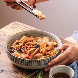 Bols ménage riz nouilles instantanées vaisselle japonaise nouilles épicées Ramen grande soupe rétro céramique Sala