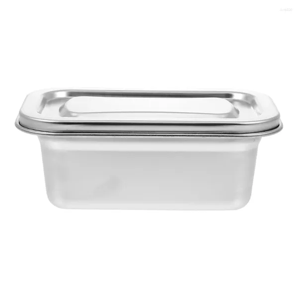 Bols boîte à crème glacée bacs de congélateur conteneurs Dessert boîtes d'ustensiles de cuisine en acier inoxydable