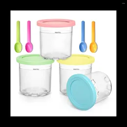 Bols Gil Ice Cream Pints tasse pour Ninja NC299AM C300S NC301 Makers Makers Sorbet Gelato Container Rangeer