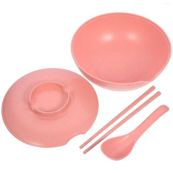 Bols Bol De Nouilles Instantanées Pâtes Servant Cuisine Décor Chinois Multifonction Gadget Pp Soupe Décorative Ramen Baguettes Couvercle Ménage