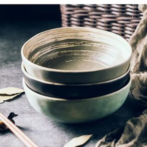 Kommen Japanse keramische kom Ramen Creatief Retro Onregelmatig Servies Huishoudelijk Gepersonaliseerde Soepkeuken Eetbar