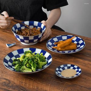 Kommen Japanse creatief rooster keramisch tafelwerk rijstkom lamian noedels schotel huishouden onderglazuur kleurset