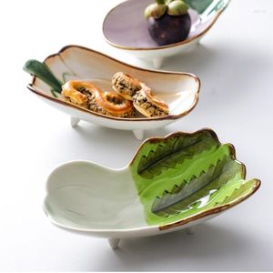 Bols Fruits Japonais Joli Plateau En Forme De Légumes Bol En Céramique Salade Snack Plats Dessert Assiette À Soupe Vaisselle