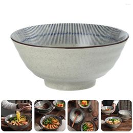 Bols Bol de nouilles japonaises Riz Grande capacité Récipient micro-ondable Ramen Céramique Ramekin en céramique