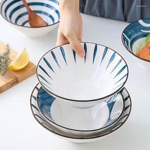 Bols Bol Ramen en céramique de style japonais Vaisselle Soupe domestique Kasa Nouilles instantanées Western