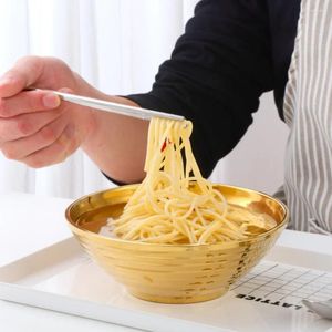 Kommen Japanse stijl huishoudelijke creatieve 600 ml bowl oven servage 304 roestvrijstalen soep noedel non-slip