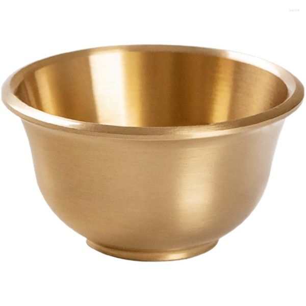 Bols Lotus Cup Offrir Home Goods Decor Décoratif Plateau de service en métal Golden Cups Clean Water Brass