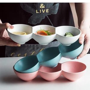 Kommen matte kleur porcelain bowl creatief schattig delicaat dessert keramische fruitsalade huishouden snack keuken servies