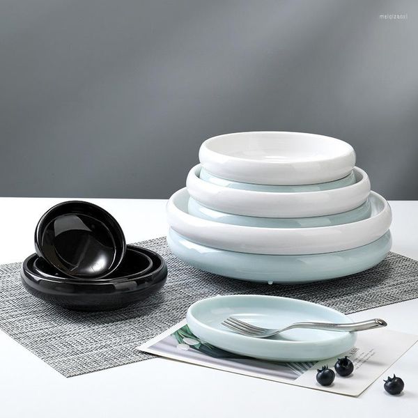 Bols Mélamine Imitation Porcelaine Petite Assiette Disque Coréen Restaurant Vaisselle Bol Créatif
