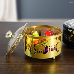 Kommen Metalen dienblad Kleine Trinket Organizer Schotel Decoratieve Ramadan Elementen Dinerborden Gedroogd fruit Container Snoep