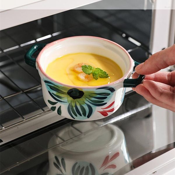 Bols Niche Céramique Ragoût Tasse Avec Couvercle Ménage Petite Soupe Étanche Nid D'oiseau Pot Oeuf À La Vapeur