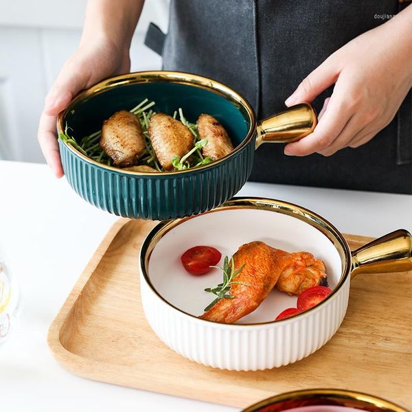 Bols Personnalité des fruits de bol de bol à la maison phnom Penh Penh en céramique émeraude petit déjeuner de riz salade