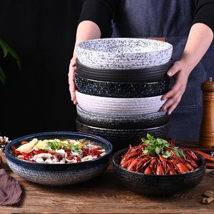 Bols Cabbage mariné poisson en céramique bol maison maison ménage japonais bol gros bol à soupe