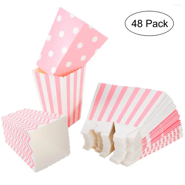 Bols boîtes à pop-corn, support de conteneur en papier, Design de nuit de film, seaux de tasses pour fêtes d'anniversaire, décoration cadeau