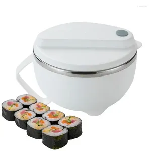 Kommen ramen kom met dekselsoep mok lunchbox cooker handgreep roestvrijstalen noedel draagbaar