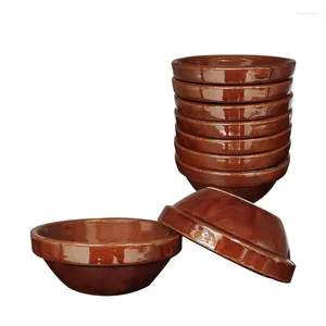 Bols Rice Bowl noir marron brun voletable Glaze céramique Commercial Ustensiles de cuisine ménage épaissie style chinois style