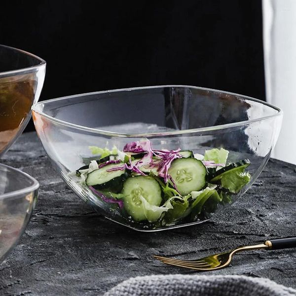 Bols Salad Bowl Dessert grande capacité de mélange Conteneurs en plastique en plastique