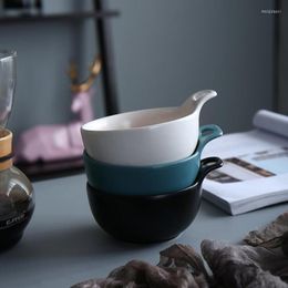 Kommen schrob keramische creatieve Creative Single Ear Bowl Noordse Rijst Rijst Roast Small Soup Dessert Breakfast