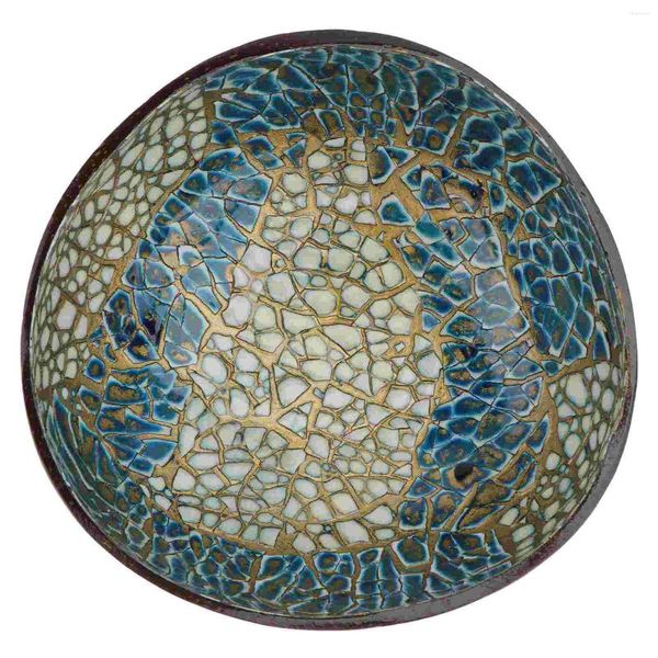 Cuencos Shell Bowl Almacenamiento natural Contenedor de dulces Nueces Titular Cocina Sirviendo Azul Amarillo Clave Coco