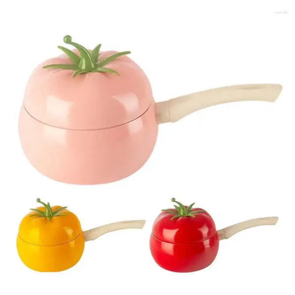 Bols petits pots antiadhésifs style coréen nouilles instantanées ménage tomate en forme de lait fruits de mer