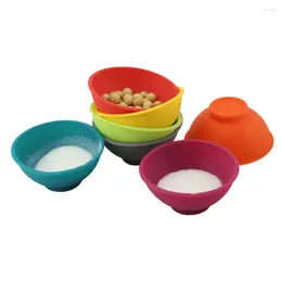 Tazones de recipiente fumador de recipientes para niños 67 mm 50 mm Accesorios de cocina Silicone Bowl multicolor