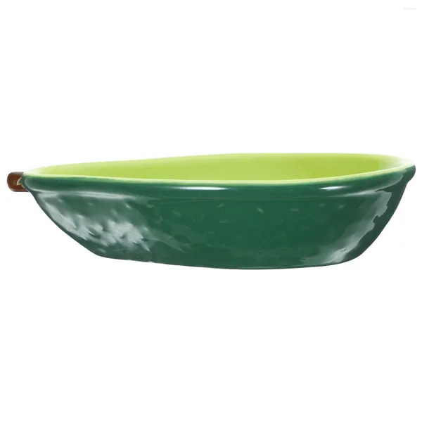 Bols Snack Tray Dessert Serving Ceramic Plate Poste Bowl Fruit Ceramics Avocado Design Momening Plat