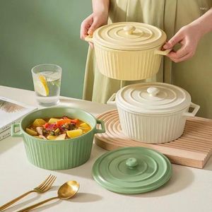 Bols soupe bol porcelaine pour grande céramique avec couvercle accessoires de cuisine soupe ustensiles ménagers Ramen Supplies Bar