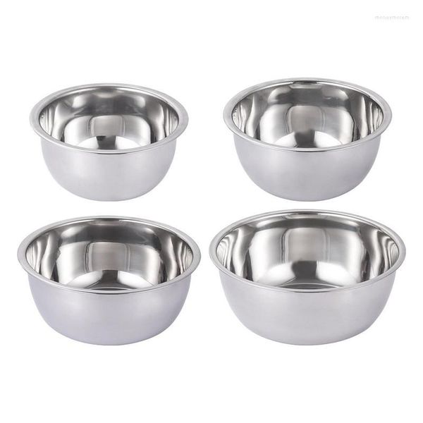 Bols en acier inoxydable mélange bol polyvalent seau de fouette de boucle durable pour la cuisine