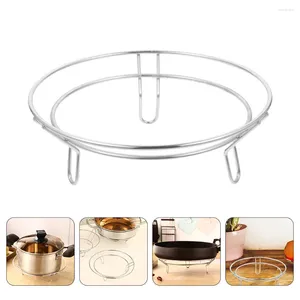 Bols en acier inoxydable support de casserole gril de table multi-fonction Wok multifonction refroidissement vapeur fil cuisson casserole dessous de plat ménage