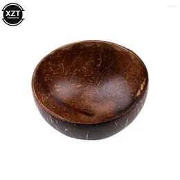 Bols d'été 12-15cm de coco natural bol en bois grade de table en bois de cuisine en toute sécurité