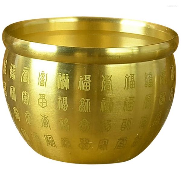 Bols décor de table bol en cuivre pur trésor Fortune bassin ménage argent décoration de la maison richesse parure bureau