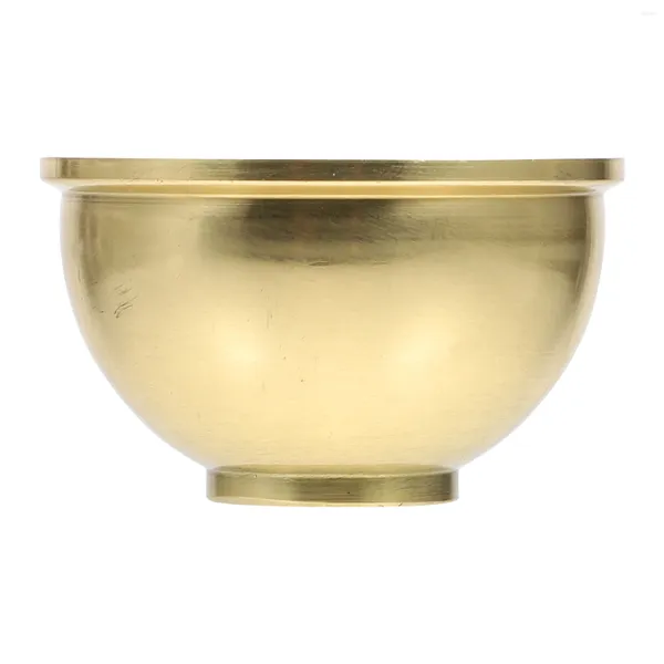 Bols hommage tasse d'eau propre décor à la maison sacrifice approvisionnement offrant accessoire Suite lampe en cuivre bouddhisme femme Temple tibétain