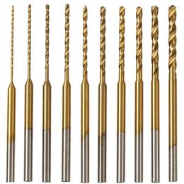 Bols -Twist Bit Bit Set - 10pcs 0,6 mm-2,2 mm minuscule 2,35 HSS Mini Gravure Bits Bits Forling Tool