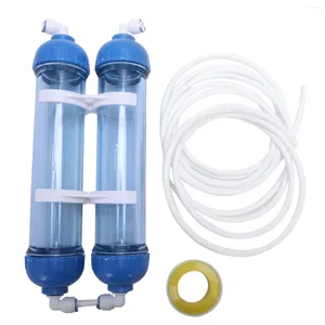 Bols filtre à eau 2 pièces T33 boîtier de cartouche bricolage coquille bouteille 4 pièces raccords purificateur pour système d'osmose inverse