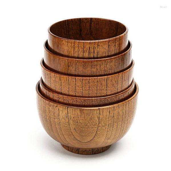 Bols bol en bois riz Fruteira salade Ware Cuenco conteneur ustensiles vaisselle ensemble nouilles outil cadeau de noël 1 pièces