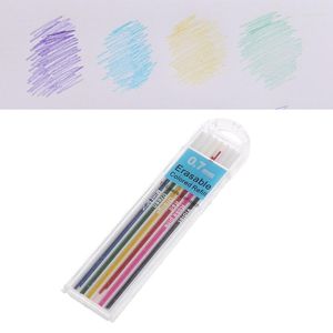 Boîte 0.7mm Crayon Mécanique Coloré Recharge Plomb Effaçable Étudiant Stationnaire J60A