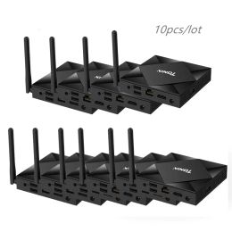 Box 10 PCS Lot TX6S Tanix Smart TV Box Android 10.0 Allwinner H616 2.4G/5GHz WiFi 6K Media Player TV Receiver Set Topbox TX6