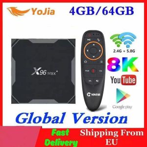 Box 1000m Android 9.0 TV Box X96 Max Plus Amlogic S905X3 8K Smart Media Player 4GB RAM 64GB ROM X96MAX SET TOPBOX QUADCORE 5G WIFI